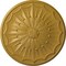 Ekena Millwork Artis Ceiling Medallion, Hand-Painted Iridescent Gold, 27 1/8"OD x 2 5/8"P CM27ARIGS - alternate 1